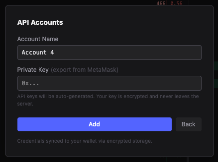 API Account setup